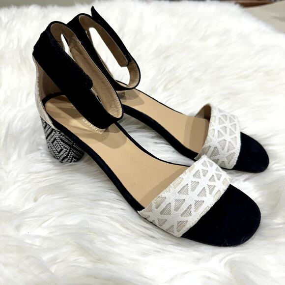 Anthropologie Ankle Strap Block Heel Sandal Sz 8.5 - Picture 3 of 9